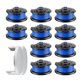 Grass Wacker String Replacement | Cordless Lawn Mower Lines Spool and Cover | Heat-Resistant Quick-Load Accessory for Cordless Electric Trimmers Brush Cutters Grass Wacker String Edging Trimming