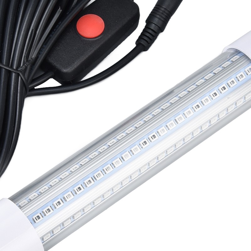 Submersible Fishing Light 16W AC12‑36V 1300lm LED Night Fishing Lure