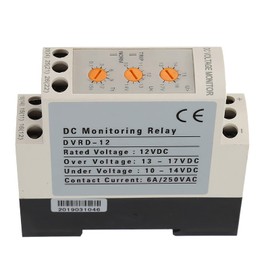 Undervoltage Protection Device, Voltage Monitoring 12 V, Adjustable DC Relay, Voltage Monitoring Relay, 12 V Switching Relay DVRD Over Voltage and Under Voltage Protection Relay (DC 12 V)
