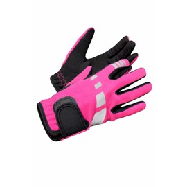 Equipride Horse Riding Reflective Multipurpose Gloves with Super Grip, High Visibility Anti-Slip Grip Palm, Winter Sport, Women's, XS-XL (Neon Pink, S)
