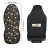YINGQIGUAN 2 PCS Paw Print Car Seat Covers Abstract Dog