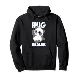 Funny Panda Hugs Hug Dealer Panda Pullover Hoodie