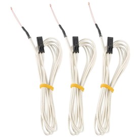BCZAMD 3PCS NTC 3950 100K Thermistor with 1 Meter Wiring for EinsyRambo Mainboard Prusa i3 MK2S/MK3 3D Printer Heatbed or Hot End