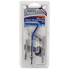 Draper 21714 Expert Metric Thread Repair Kit, M5 x 0.8" , Blue