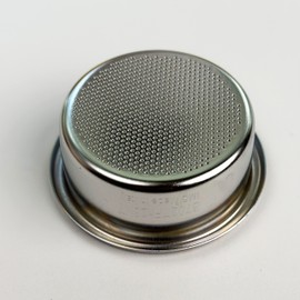 E&B Lab NT (NanoTech) Double Espresso Portafilter Basket 58mm Ridgeless (22) Silver