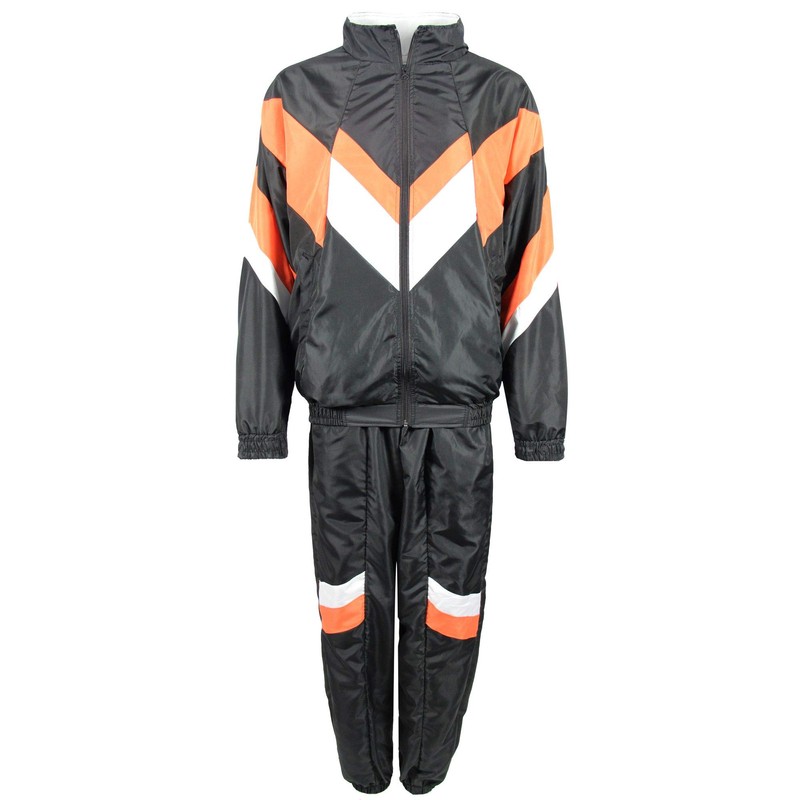 Foxxeo 80s Costume for Adults Premium 80s Tracksuit Assi –