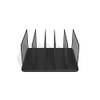 TRU RED 5 Compartment Wire Mesh File Organizer, Matte Black,