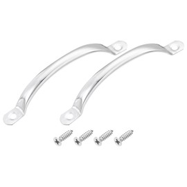 sourcing map Stainless Steel Door Pull Handles, 2Pcs 120mm/4.72" Long Door Handle with Screws Cabinet Drawer Hardware Handles Pulls