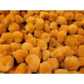 Conso 150 pcs Bulk 5/8" Inch Gold 16mm Craft Pom Poms Acrylic Conso Made in USA