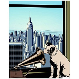 ArtDash® Studio Presents: NIPPER THE DOG ~ NEW YORK CITY (8"×10" print)