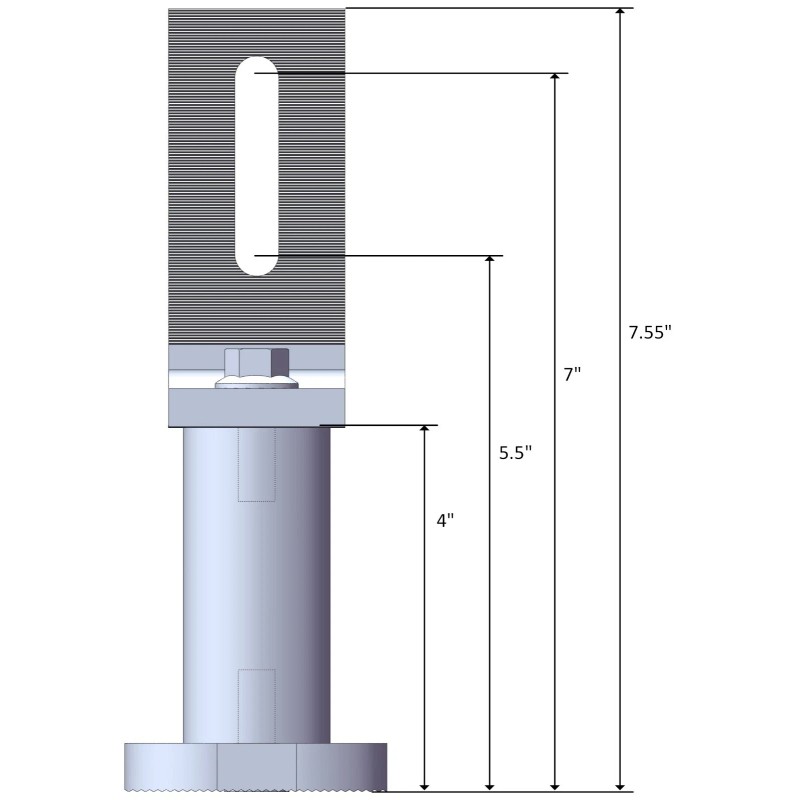 Magerack 4" & 6" Standoff Optional L Bracket for Solar