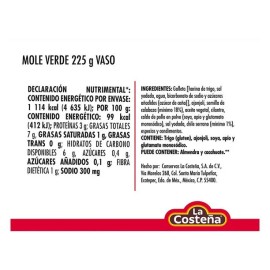 La Costeña 2X Mole verde La Costeña 225 g