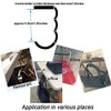 Jwelbuete 4Pcs Various Designed Purse Hanger Table Hook.