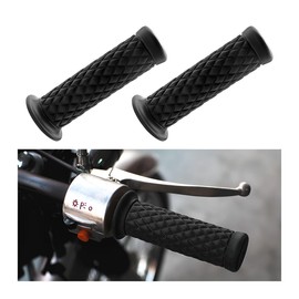XINLIYA 2PCS Motorcycle Hand Grips, 7/8 Inch 22mm 24mm Soft Rubber Non Slip Handlebar, Comfortable Motorbikes Bar End Handle Replacement Accessories, Universal for Dirt Bike, Off Road, ATV