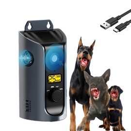 Dog Bark Deterrent Devices, 3X Ultrasonic Anti Barking Device, Bark Box for Dogs Indoor & Ourdoor, Dog Barking Silencer with 3 Modes | Bark Control Device 50ft Range, Stops Neighbours Dog Barking