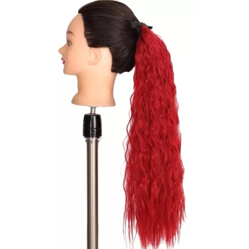 TASSYME ACCESORIOS Coleta Pony Red Premium Sintética Mujer Moderna Bonita