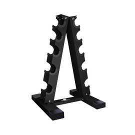 Fitness Alley 5 Tier Dumbbells Storage Rack - 200 LB Capacity Dumbbells Weight Rack - 2.0MM Thickness Weight Organizer Stand for Home Gym - Easy Assembly