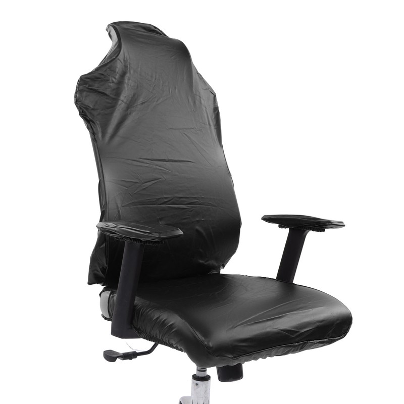 Gaming Chair Covers Comprehensive Protection Stretchable Comfortable Waterproof Black PU