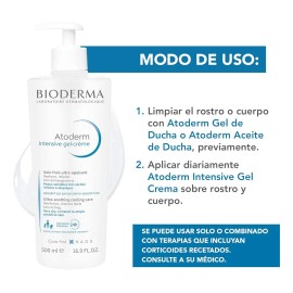 Bioderma Atoderm Intensive Gel Crema 500ml Ultraligera Todo Tipo De Piel Día/noche