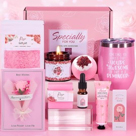 Regalos de Cumpleaos para MujeresCaja Regalo para Mujer de Bath SPA, Canasta de Spa Relajante para Mujer,Paquete de cuidado personal para mujeresRegalo Cumpleaos para Da Madresan valentn regalos