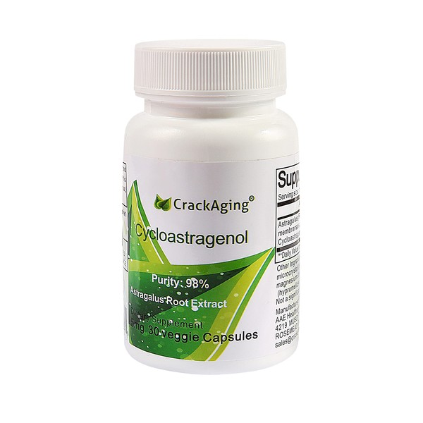 Crackaging Super-Absorption Cycloastragenol 98% Anti-Aging Supplements | telomere Nutritional 5mg 30 Capsules