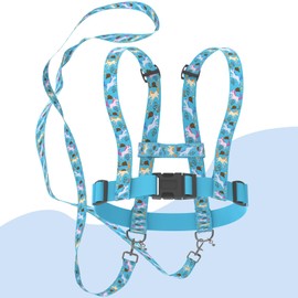 Dazhtu Children's Horse Lead, Blue, Adjustable Horse Harness for Children, Horse Lead Toy for Boys Girls Role Play, Children's Horse Harness with Extra Long Lead, Horse Harness Children