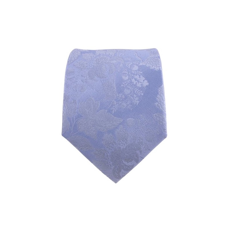 TigerTie Designer Silk Tie Blue Light Blue Patterned - Tie