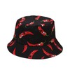 Hepandy Black Chili Chilli Hot Pepper Bucket Hat for Women