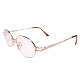 Genuine Vintage Gold Frame Womens Bifocal Reader Oval 1.00 Reading Glasses