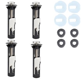 4 Pack Toilet Seat Fittings, Heavy Duty Toilet Seat Fastener Bolt Kit, Moisture-Proof and Anti-Corrosive, Sturdy and Durable
