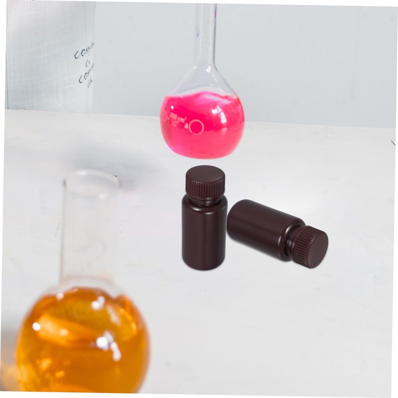 Ciieeo 6pcs Wide Mouth Laboratory Reagent Bottles High Temperature Resistant