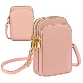 Tohrugue Mini-Umhängetasche, kleine Umhängetasche für Damen, kleine Geldbörse für Telefonhandtasche, Umhängetasche, Damen, Crossbody Tasche, Rosa