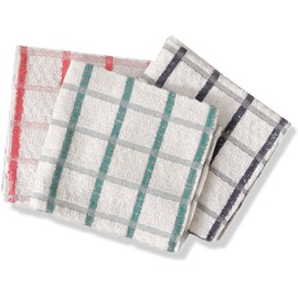 ARITRADERSLTD 100% Cotton Terry Towelling Tea Towels Kitchen Hand Towels Dish Cloth Super Absorbent Soft Touch - Hotel Quality Kitchen Tea Towels 40 x 65 cm | Pack of 3