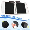 8 Tab Black Binder Dividers for 3 Ring Binders 8.5