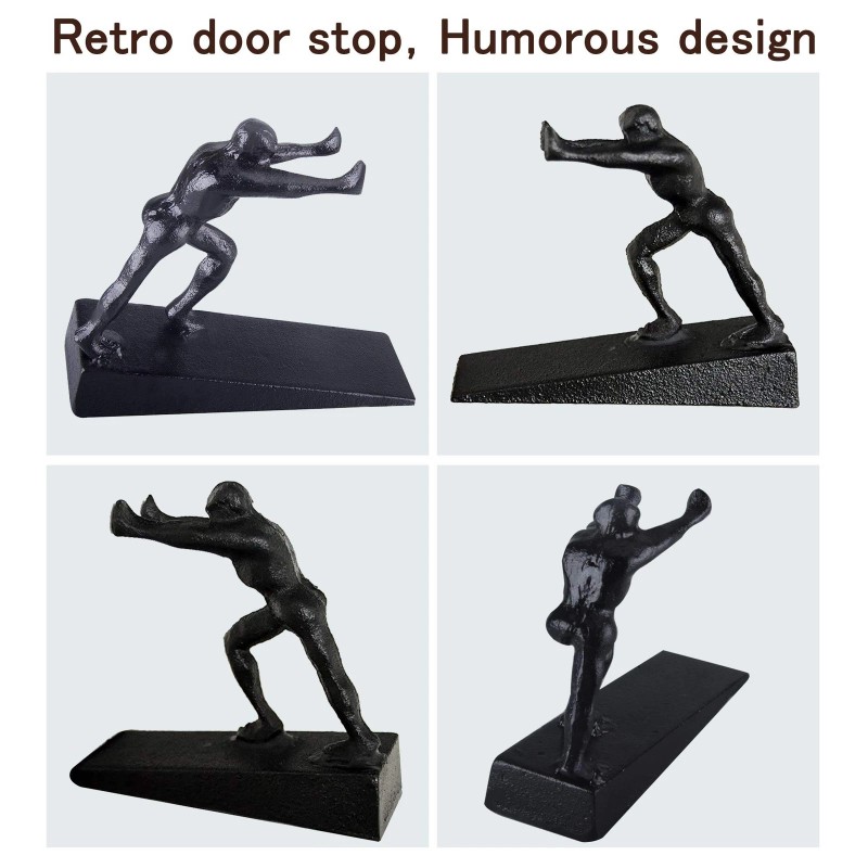 Originalidad Cast Iron Door Stop, Decorative Rustic Heavy Duty Door