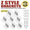 8Pcs Solar Panel Mount Mounting, Aluminums Z Brackets Set with