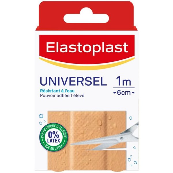 Elastoplast Universel Bande Plastique 1 m x 6 cm