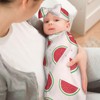 WZYCWB Pink Watermelon Baby Girl Swaddle Set, Newborn Receiving Blanket