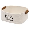 Geyecete Square Dog toy basket storage Cotton Rope Storage Basket