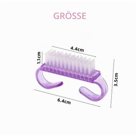 Nail Brush, Pack of 15 Cleaning Brushes with Handles, Plastic Cleaning Brush, Nail Brushes for Cleaning, Beauty, Hand and Nail Cleaning (5 Colours)