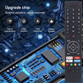 RC43137P Replacement Remote Control Universal for Bush Smart TV DLED32HDS DLED40FHDS DLED49UHDHDRS DLED43UHDHDRS DLED24HDSDVD