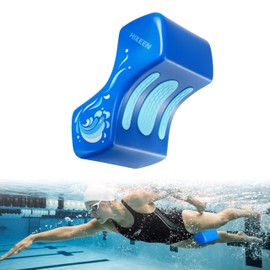 Hikeen Durable Swim Training Pull Buoy, Quick-Dry & Non-Slip Pull Buoy Leg Float, Won't Break Pool Training Aid Legs and Hips Support for Adults, Kids, and Beginners