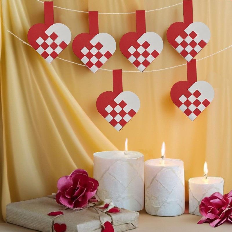 6 Already-Made Danish Heart Baskets. Handmade and Ready for Decorating