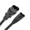 CY Cord IEC60320 C8 Plug to C7 Receptacle Male to