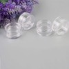20 Pieces Small Clear Round Travel Sample Jar Pots for
