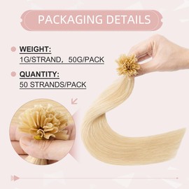 Utip human hair extensions, 1 g