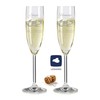 laser-diele 2 Leonardo Champagne Glasses with Engraving – Gift for