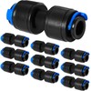 YAIRMIS 10 Pack 1/4" Drip Universal Straights Fitting Connectors, Quick