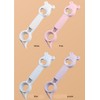 ZONADA 4xPlastic Household Bear Bottle Opener - Multi-Functional Tool for