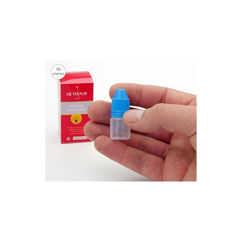 Octopus 10 x 3 ml mini dropper bottles for colors,